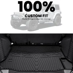 Fit for 2014-2018 Jeep Wrangler JK Floor Mats or Cargo Mat, For 4 Doors Only
