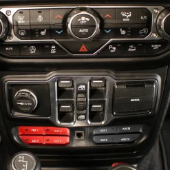 Fit For Jeep Wrangler JL 2018-2025 Auxiliary Switch Panel Bank Kit