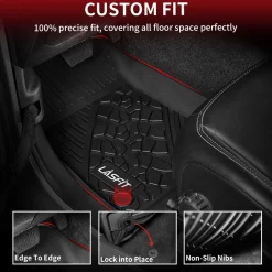Fit for 2018-2026 Jeep Wrangler JL Floor Mats or Cargo Mat, Fit 4-Door Only(Don't fit 4xe)