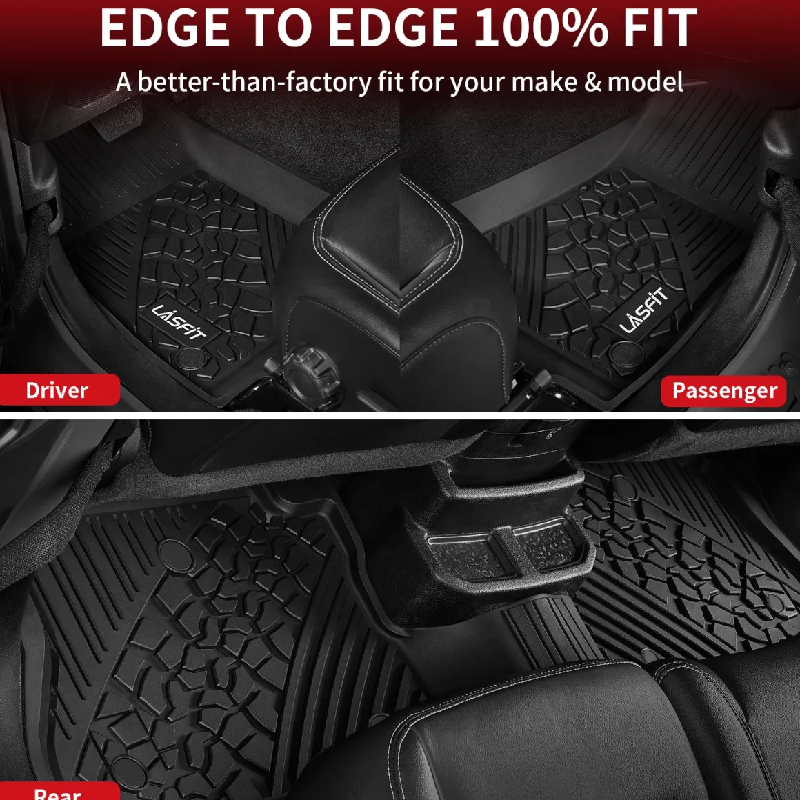 Fit for 2018-2026 Jeep Wrangler JL Floor Mats or Cargo Mat, Fit 4-Door Only(Don't fit 4xe)