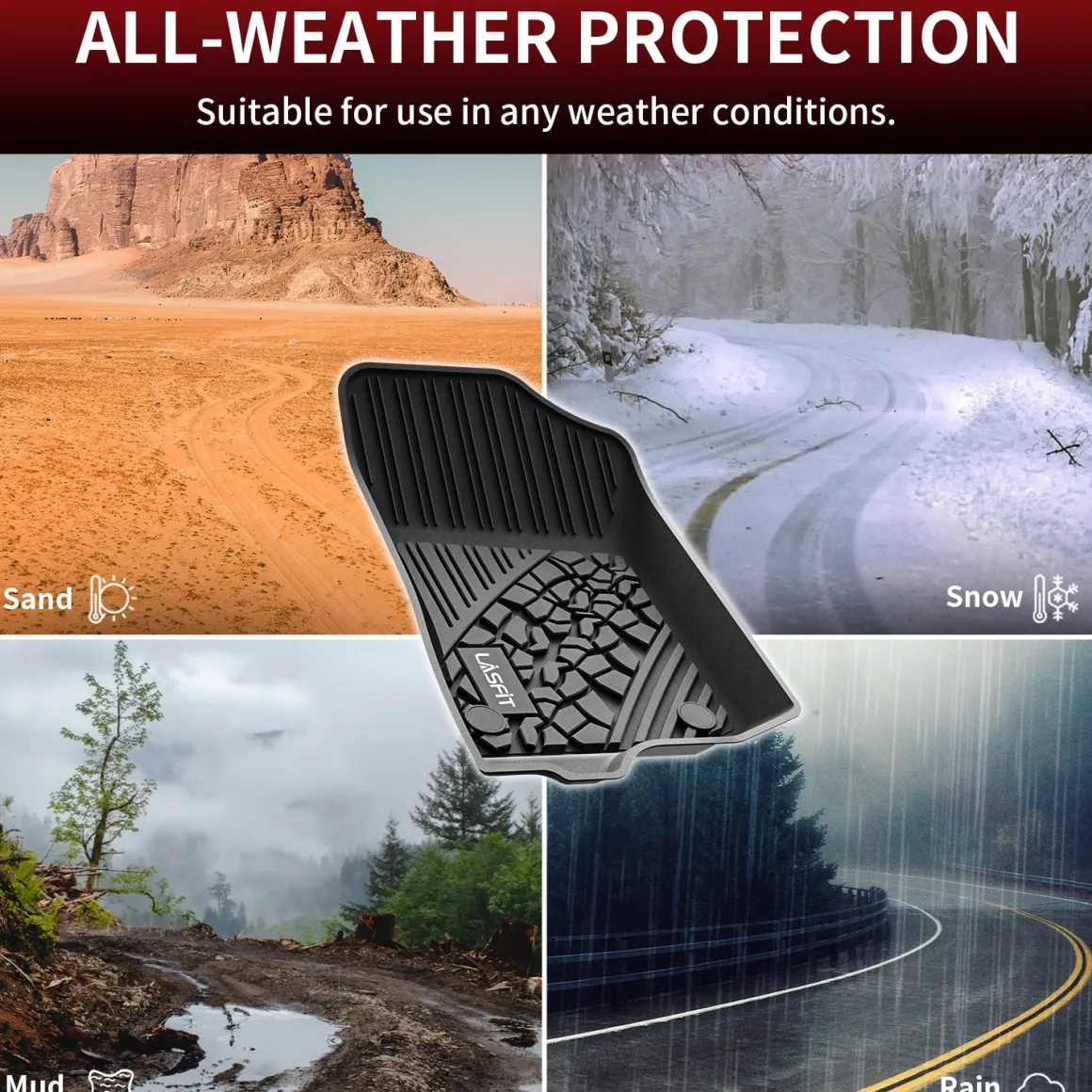 Fit for 2018-2026 Jeep Wrangler JL Floor Mats or Cargo Mat, Fit 4-Door Only(Don't fit 4xe)
