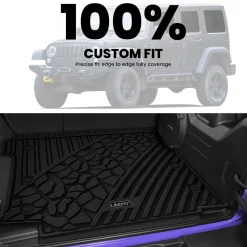 Fit for 2018-2026 Jeep Wrangler JL Floor Mats or Cargo Mat, Fit 4-Door Only(Don't fit 4xe)