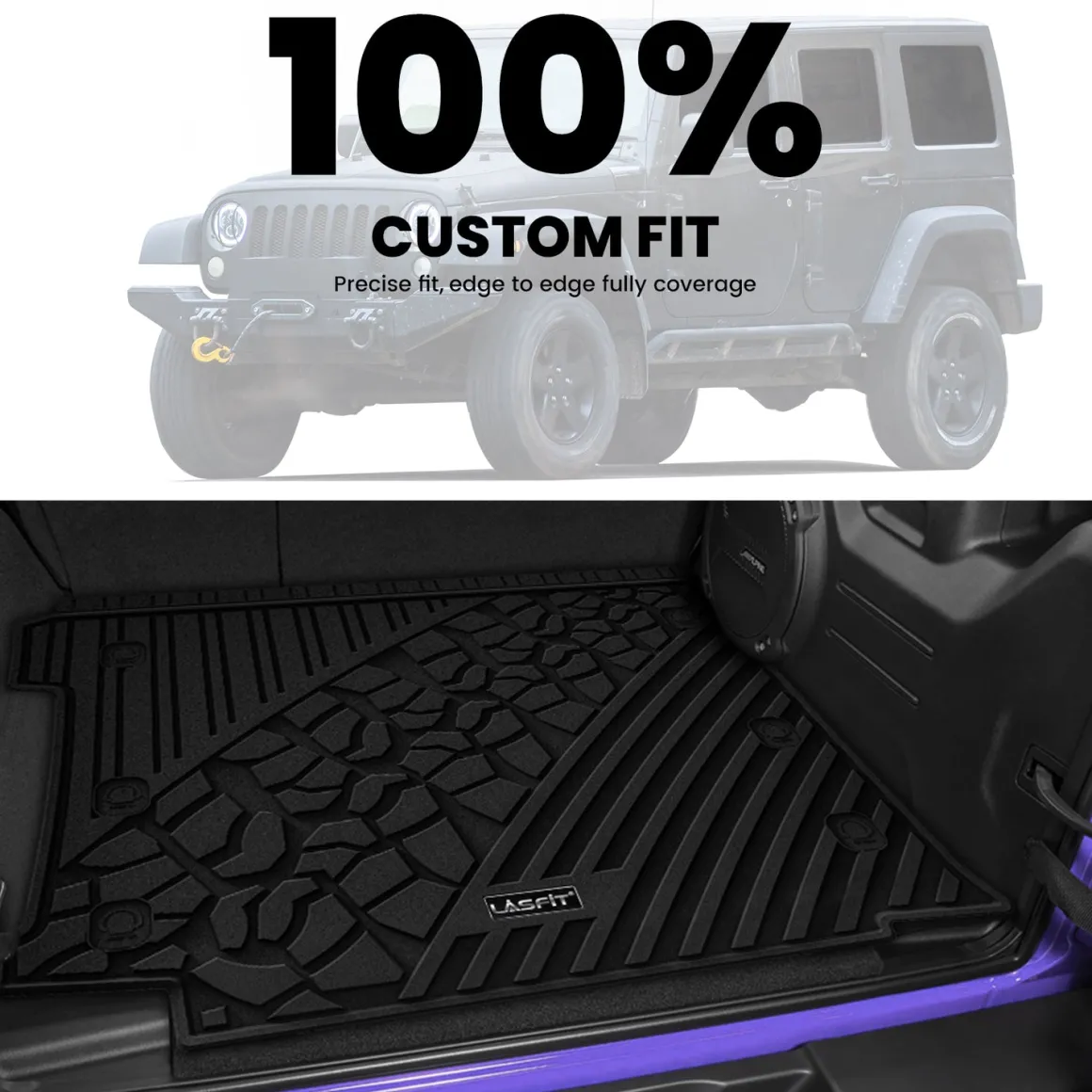 Fit for 2018-2026 Jeep Wrangler JL Floor Mats or Cargo Mat, Fit 4-Door Only(Don't fit 4xe)