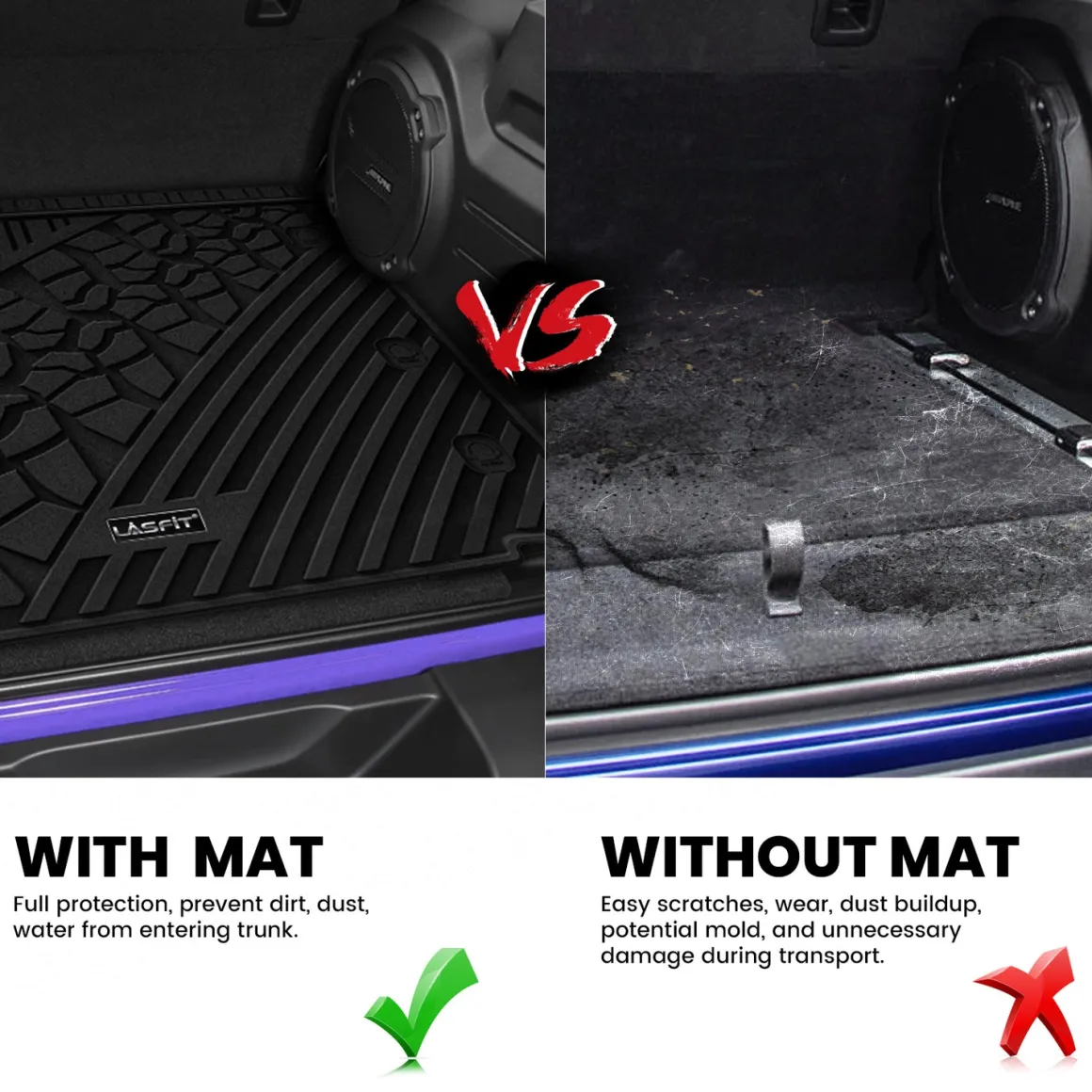 Fit for 2018-2026 Jeep Wrangler JL Floor Mats or Cargo Mat, Fit 4-Door Only(Don't fit 4xe)