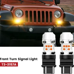 Fit for 2007-2009 Jeep Wrangler The Brightest LED Bulbs Upgrade