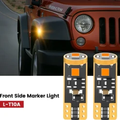 Fit for 2007-2009 Jeep Wrangler The Brightest LED Bulbs Upgrade