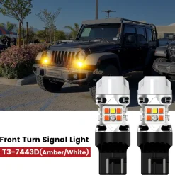 Fit for 2010-2017 Jeep Wrangler The Brightest LED Bulbs Upgrade