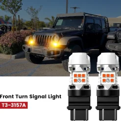 Fit for 2010-2017 Jeep Wrangler The Brightest LED Bulbs Upgrade