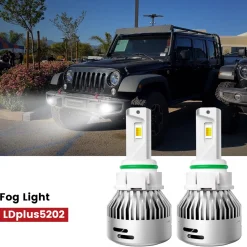 Fit for 2010-2017 Jeep Wrangler The Brightest LED Bulbs Upgrade