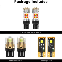 Fit for 2018-2026 Jeep Wrangler The Brightest LED Bulbs | Complete Lighting Upgrade Plan