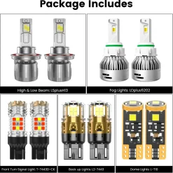 Fit for 2018-2026 Jeep Wrangler The Brightest LED Bulbs | Complete Lighting Upgrade Plan