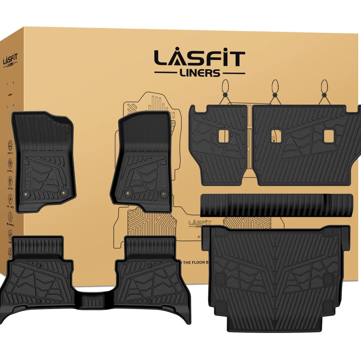 Fit for 2021-2025 Jeep Wrangler 4xe Floor Mats or Cargo Mat, Don't Fit Wrangler JL