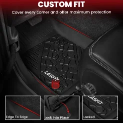 Fit for 2021-2025 Jeep Wrangler 4xe Floor Mats or Cargo Mat, Don't Fit Wrangler JL