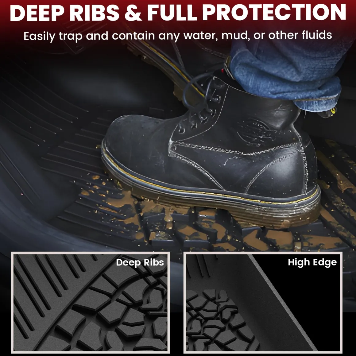 Fit for 2021-2025 Jeep Wrangler 4xe Floor Mats or Cargo Mat, Don't Fit Wrangler JL