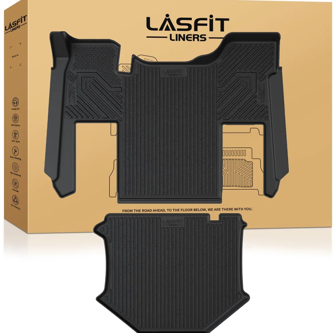 Fit for 2013-2026 Kenworth T680 Floor Mats, Fit Sleeper Cab & Without shifter Only, Not Fit Day Cab
