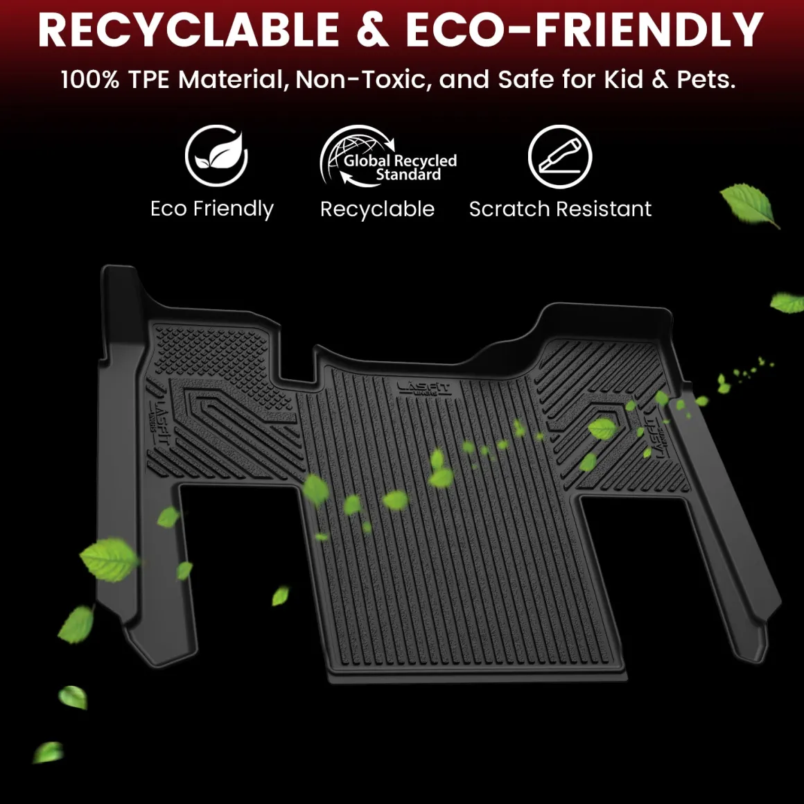 Fit for 2013-2026 Kenworth T680 Floor Mats, Fit Sleeper Cab & Without shifter Only, Not Fit Day Cab