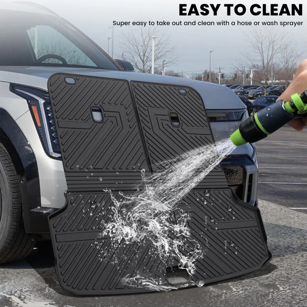 Fit for 2024-2026 Kia EV9 Floor Mats or 3rd Row Seatback & Cargo Mat