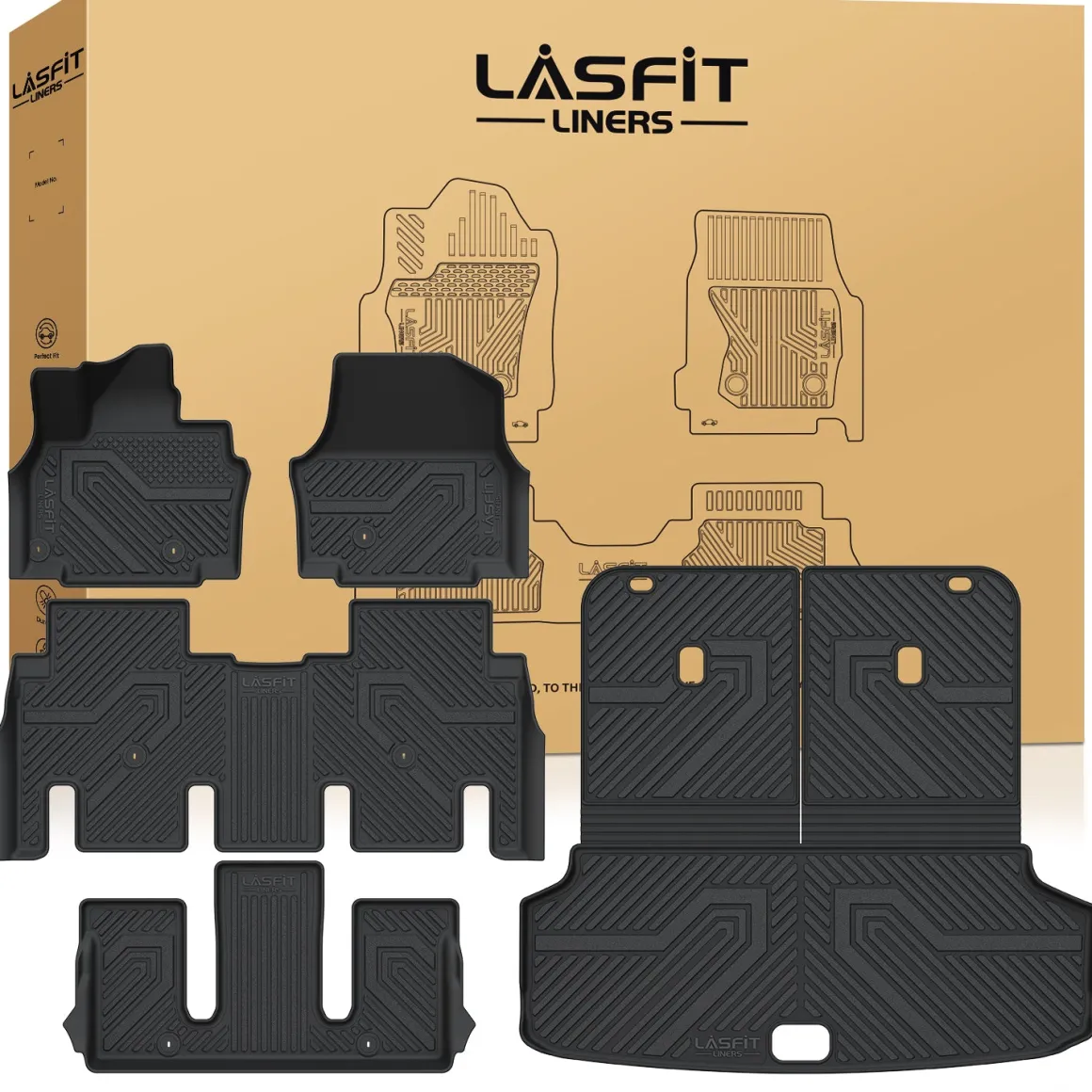 Fit for 2024-2026 Kia EV9 Floor Mats or 3rd Row Seatback & Cargo Mat