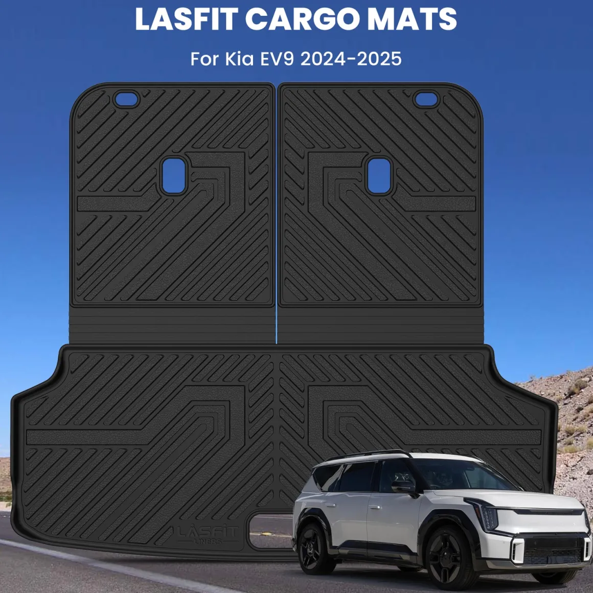 Fit for 2024-2026 Kia EV9 Floor Mats or 3rd Row Seatback & Cargo Mat