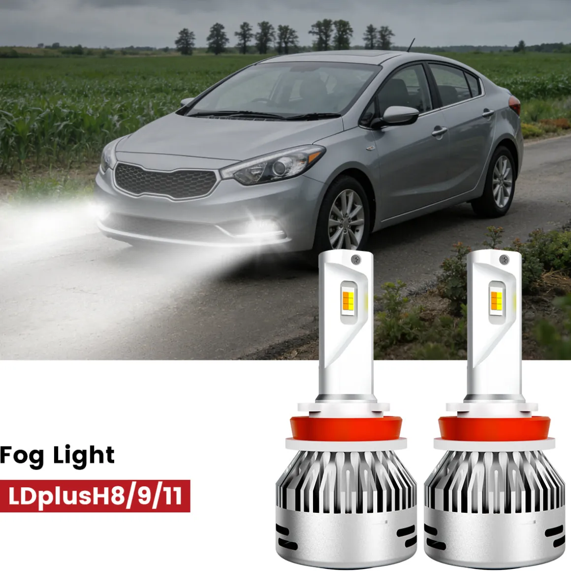 Fit for 2014-2016 Kia Forte The Brightest LED Bulbs Upgrade