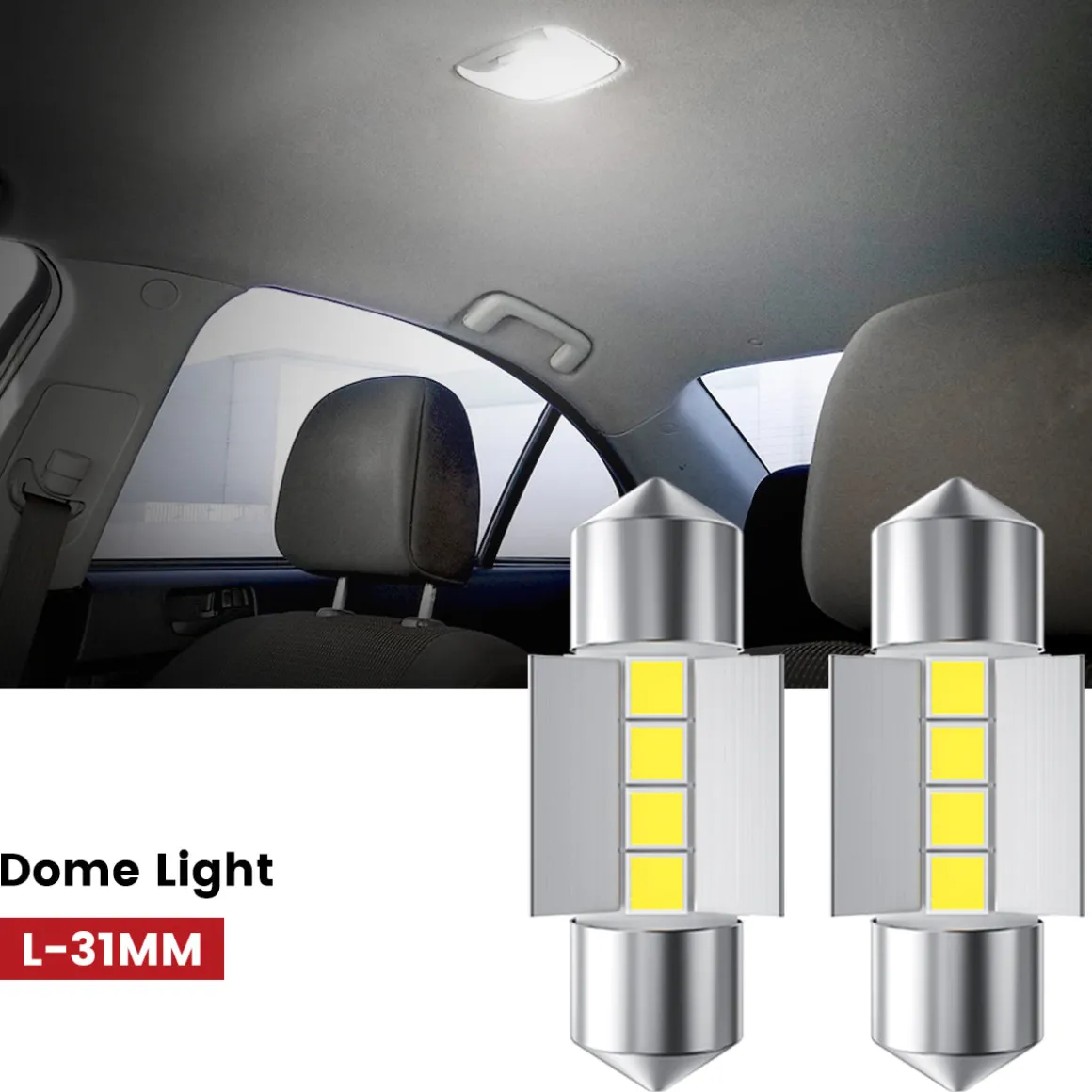Fit for 2014-2016 Kia Forte The Brightest LED Bulbs Upgrade