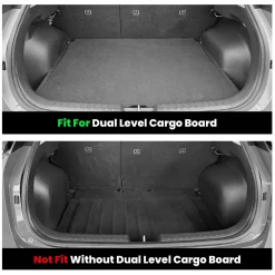 Fit for 2023-2026 Kia Niro EV / Hybrid Floor Mats or Cargo Mat, Not Fit PHEV or Without Optional Dual Level Cargo Board