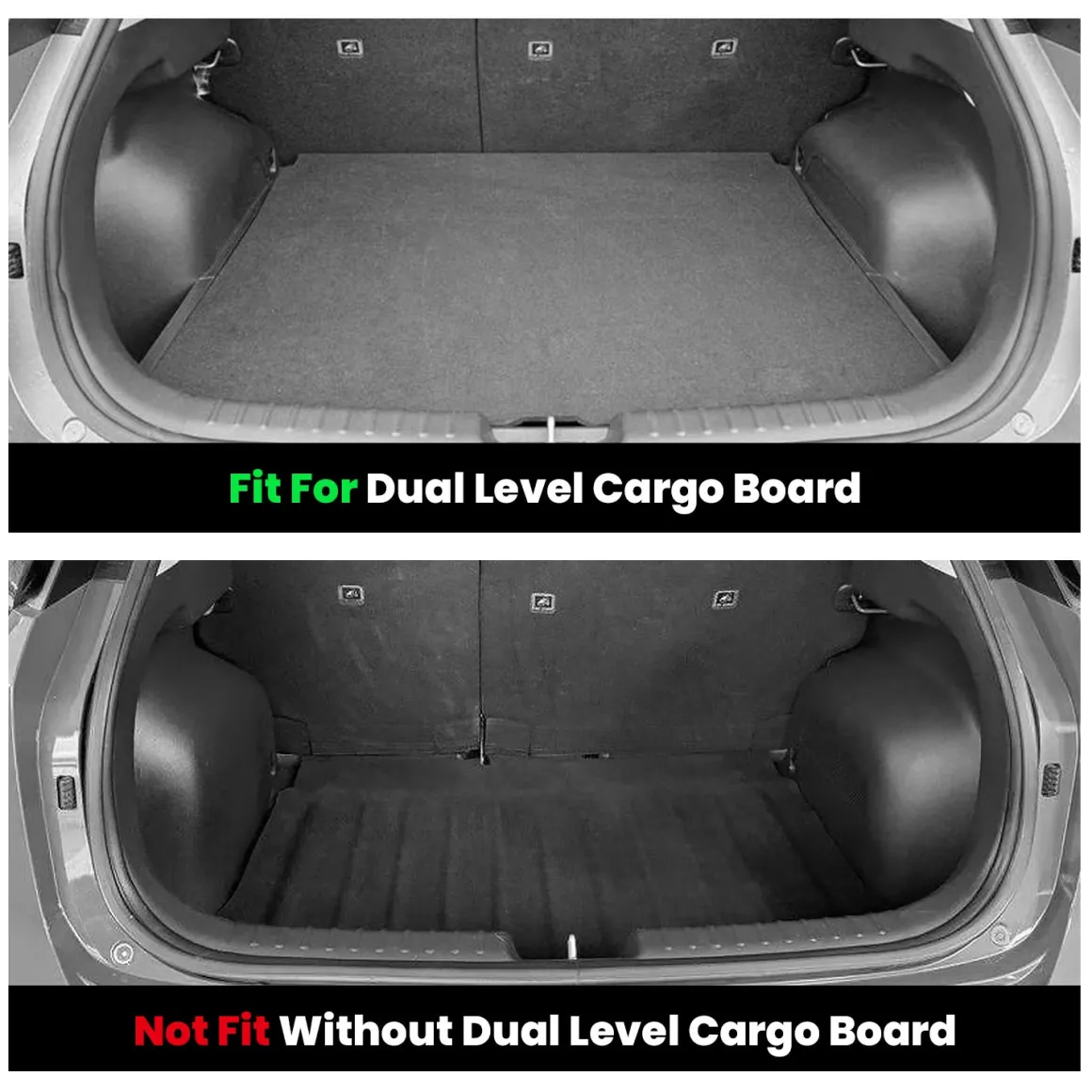 Fit for 2023-2026 Kia Niro EV / Hybrid Floor Mats or Cargo Mat, Not Fit PHEV or Without Optional Dual Level Cargo Board