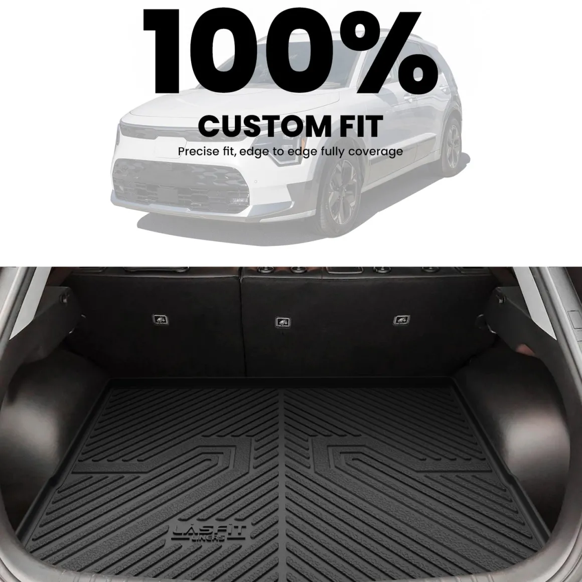 Fit for 2023-2026 Kia Niro EV / Hybrid Floor Mats or Cargo Mat, Not Fit PHEV or Without Optional Dual Level Cargo Board