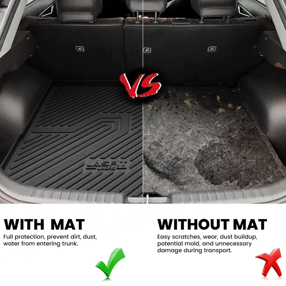 Fit for 2023-2026 Kia Niro EV / Hybrid Floor Mats or Cargo Mat, Not Fit PHEV or Without Optional Dual Level Cargo Board