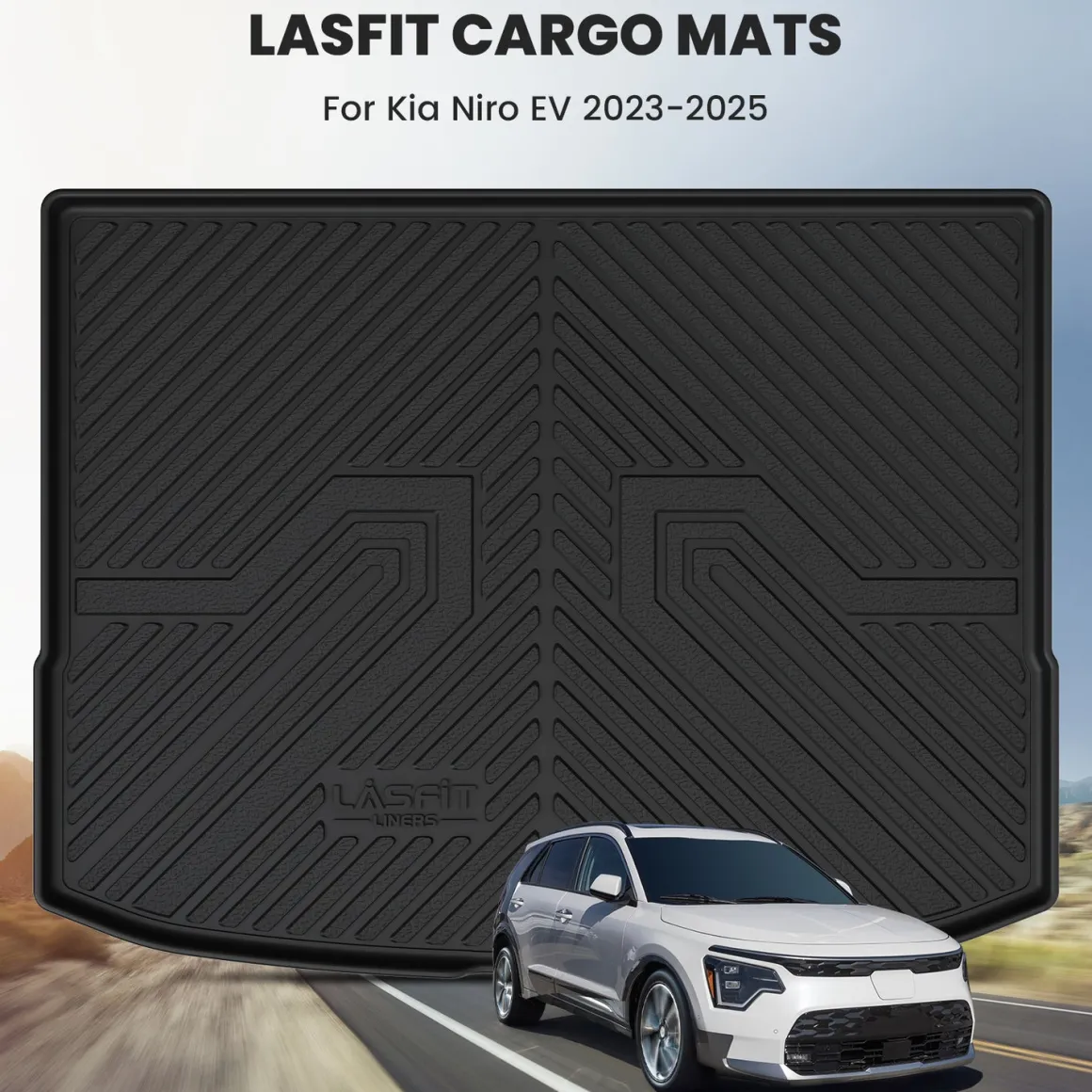 Fit for 2023-2026 Kia Niro EV / Hybrid Floor Mats or Cargo Mat, Not Fit PHEV or Without Optional Dual Level Cargo Board