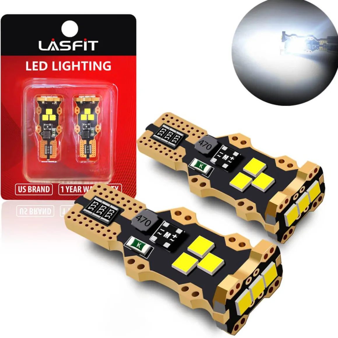 Fit for 2015-2021 Kia Sedona Custom H7 LED Bulbs Exterior Interior Lights Plug and Play