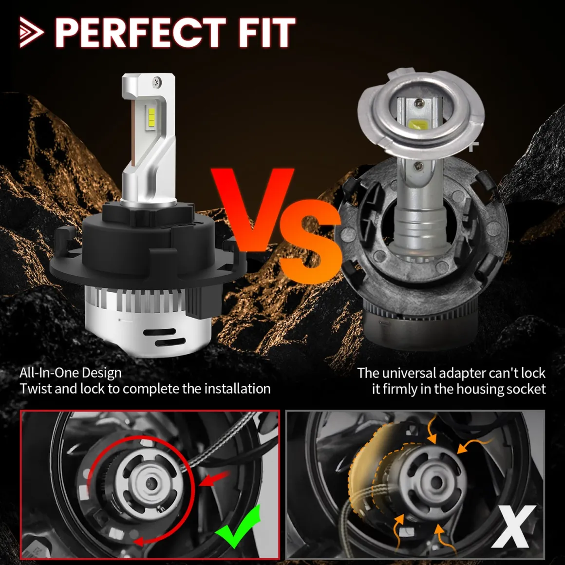 Fit for 2015-2021 Kia Sedona Custom H7 LED Bulbs Exterior Interior Lights Plug and Play
