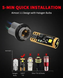Fit for 2024-2026 Kia Seltos The Brightest LED Bulbs Upgrade | Tested and Verified