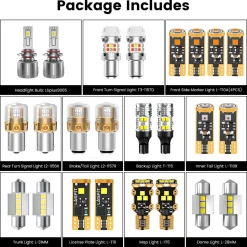 Fit for 2021-2023 Kia Seltos The Brightest LED Bulbs Upgrade | Tested and Verified