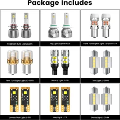 Fit for 2021-2023 Kia Seltos The Brightest LED Bulbs Upgrade | Tested and Verified