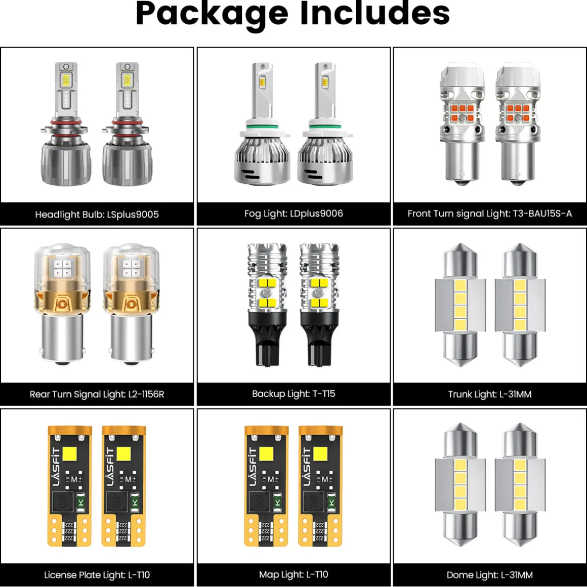 Fit for 2021-2023 Kia Seltos The Brightest LED Bulbs Upgrade | Tested and Verified