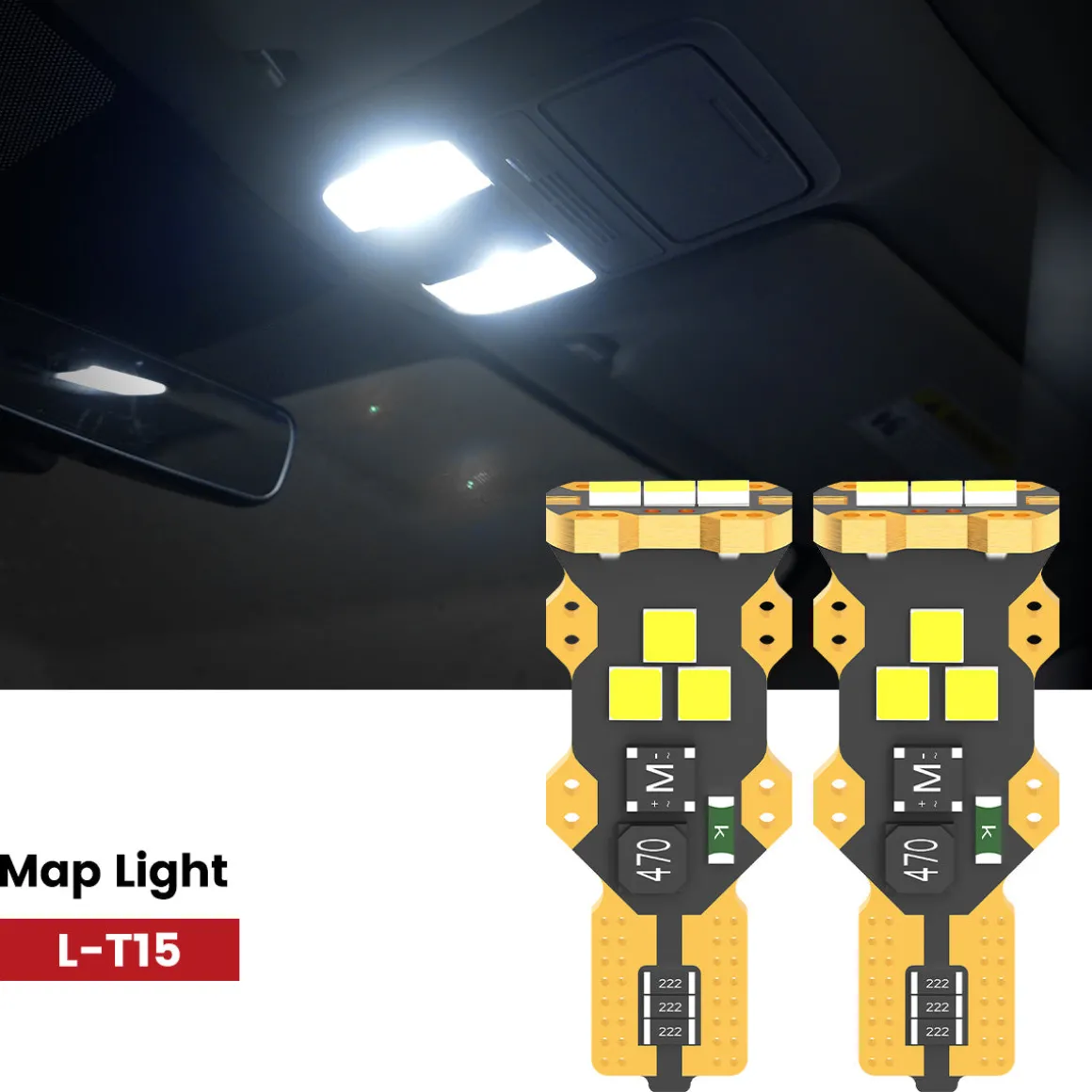 Fit for 2023-2025 Kia Soul The Brightest LED Bulbs Upgrade