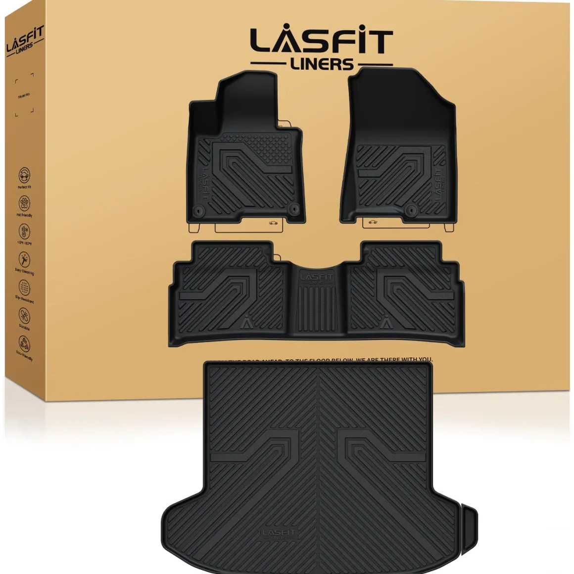 Fit for 2023-2026 Kia Sportage Floor Mats & Cargo Mat, Not Fit Hybrid