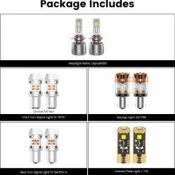 Fit for 2017-2019 Kia Sportage The Brightest LED Bulbs Upgrade