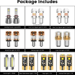 Fit for 2017-2019 Kia Sportage The Brightest LED Bulbs Upgrade