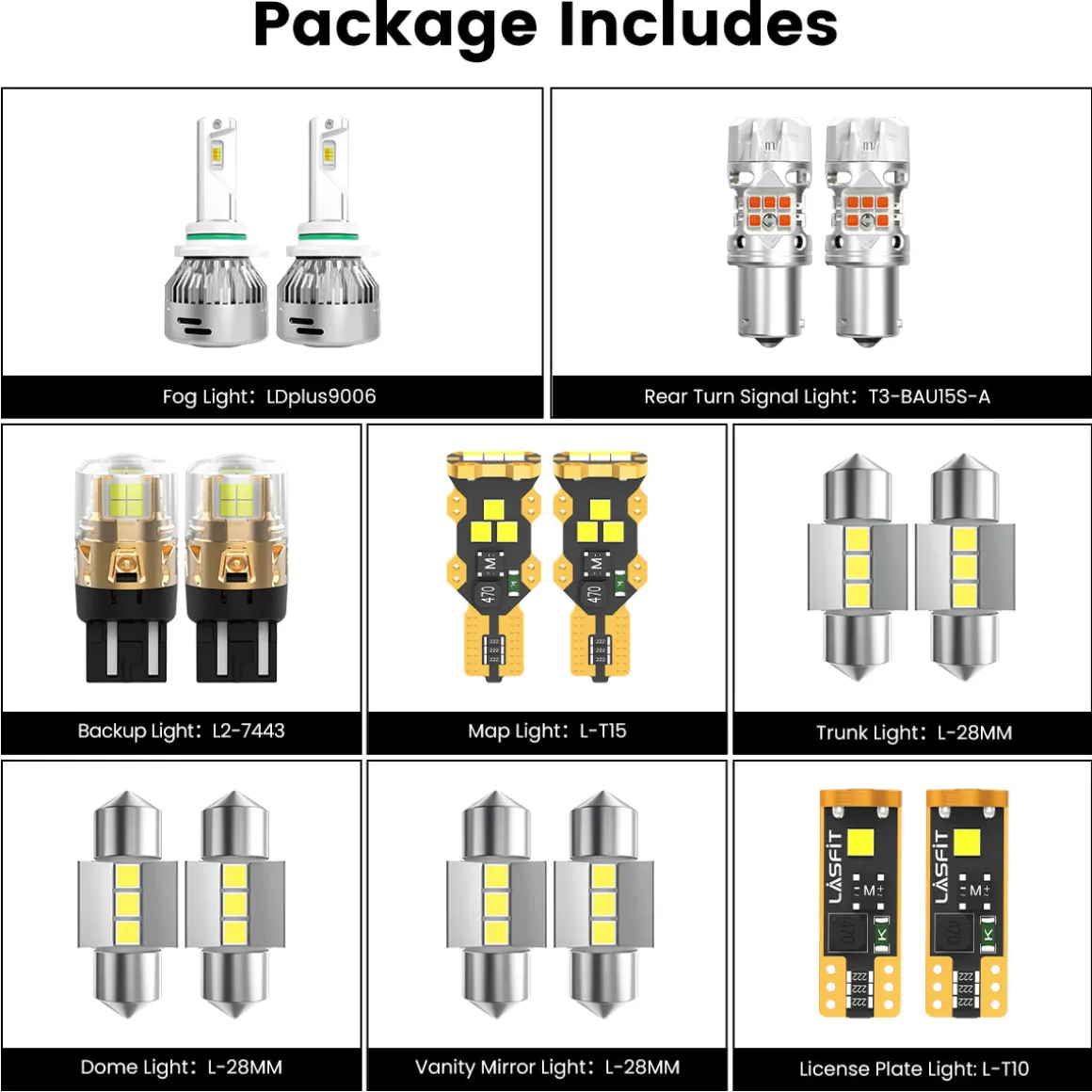 Fit for 2020-2022 Kia Sportage The Brightest LED Bulbs Upgrade | Tested and Verified