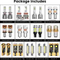 Fit for 2014-2016 Kia Sportage The Brightest LED Bulbs Upgrade