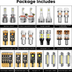 Fit for 2011-2013 Kia Sportage The Brightest LED Bulbs Upgrade
