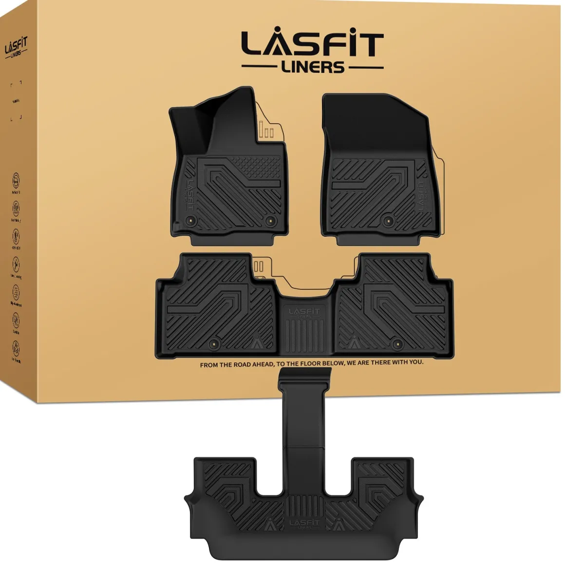 Fit for 2027 Kia Telluride Floor Mats or Seatback & Cargo & Rear Trunk Mat