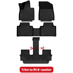 Fit for 2027 Kia Telluride Floor Mats or Seatback & Cargo & Rear Trunk Mat
