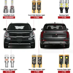 Fit for 2020-2022 Kia Telluride LED Bulbs Upgrade
