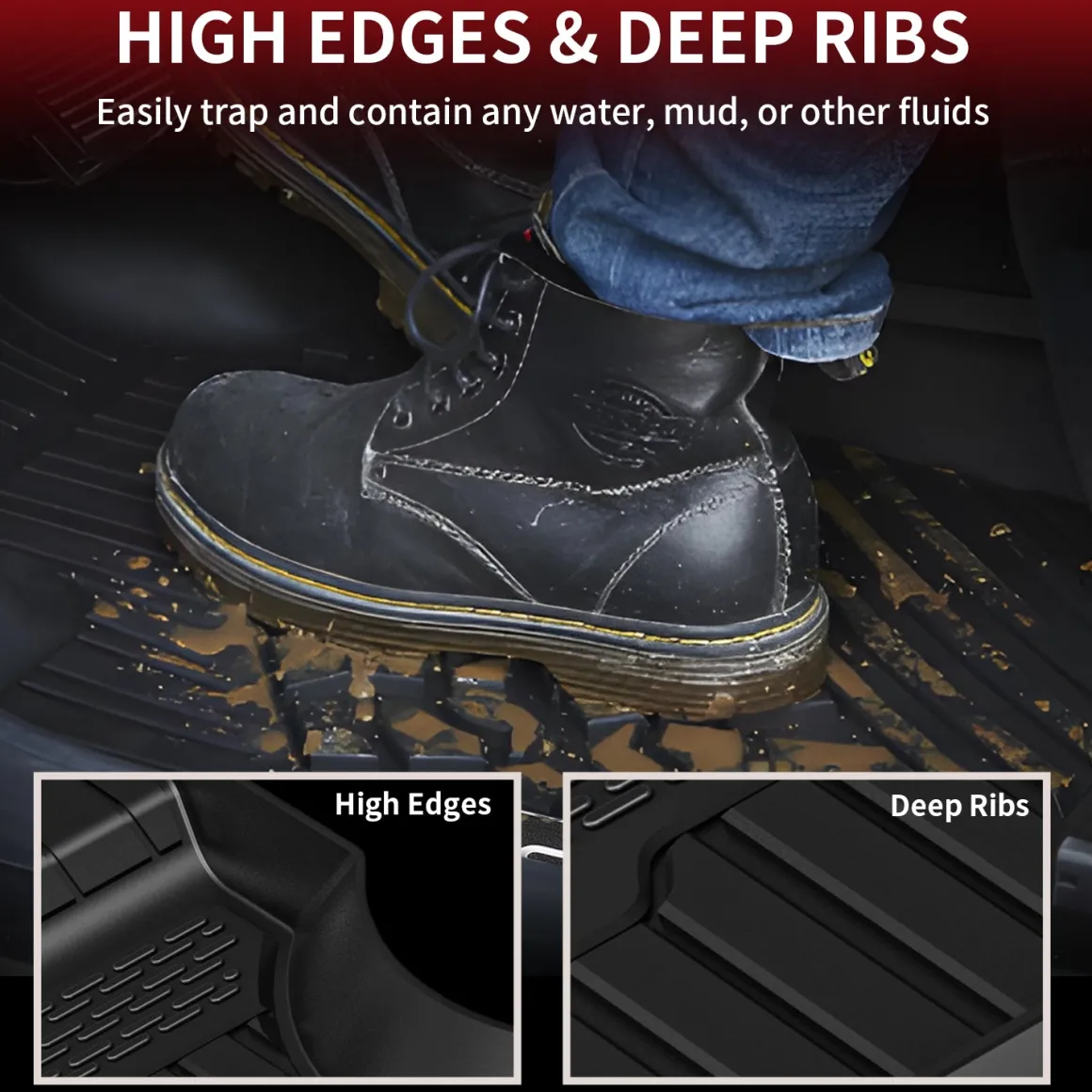 Fit for 2014-2022 Land Rover Range Rover Sport Floor Mats, Fit 5 Seats