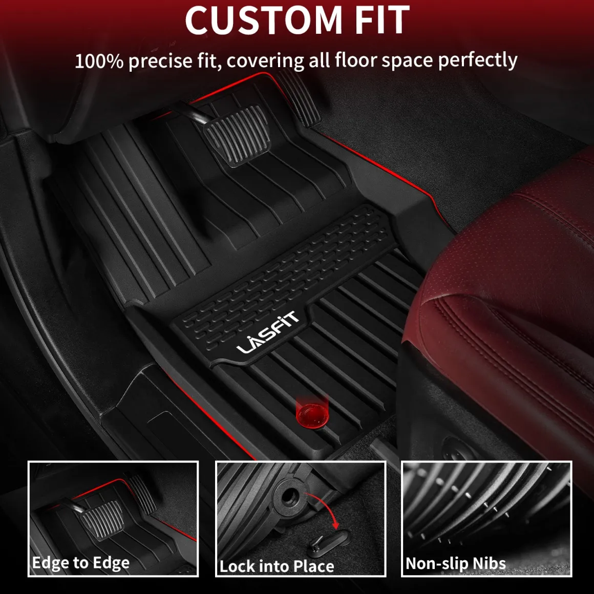 Fit for 2014-2022 Land Rover Range Rover Sport Floor Mats, Fit 5 Seats