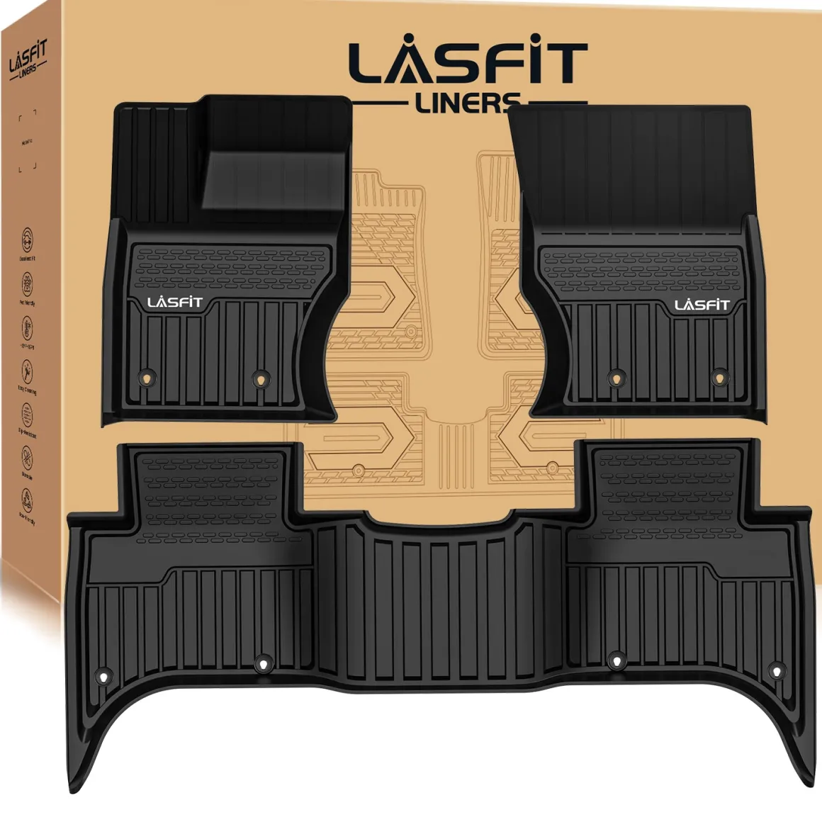 Fit for 2014-2022 Land Rover Range Rover Sport Floor Mats, Fit 5 Seats