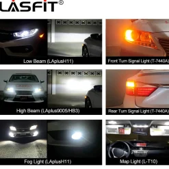 Fit for 2013-2015 Lexus ES350 LED Bulbs Upgrade
